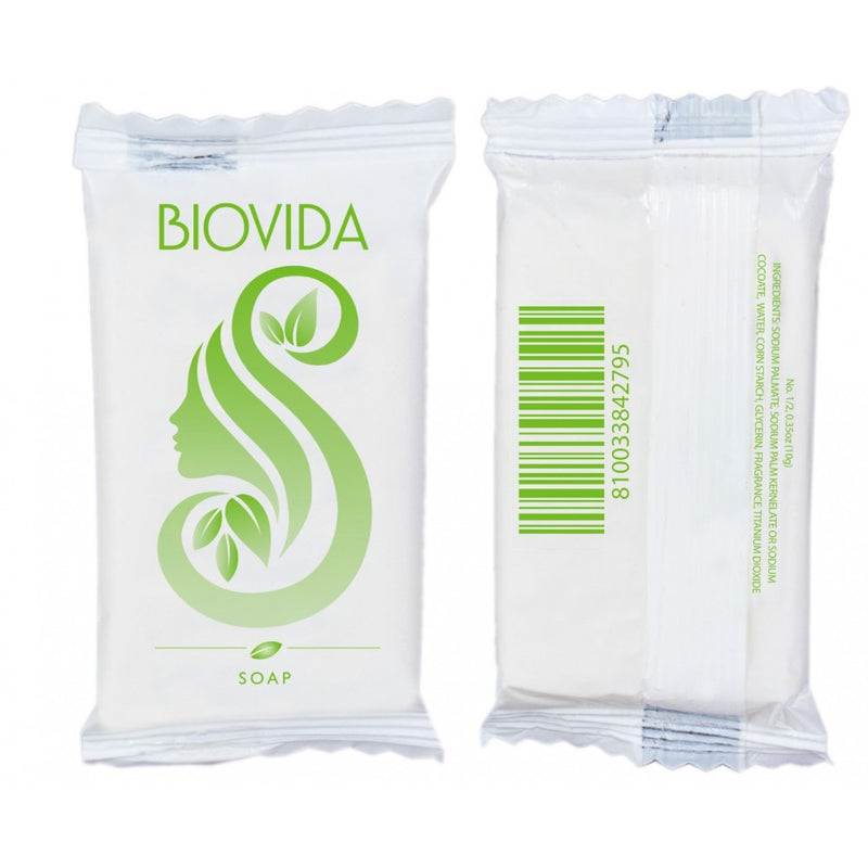 BIOVIDA - 1000 Count - Hotel Soap in Bulk, Travel Size .5 oz